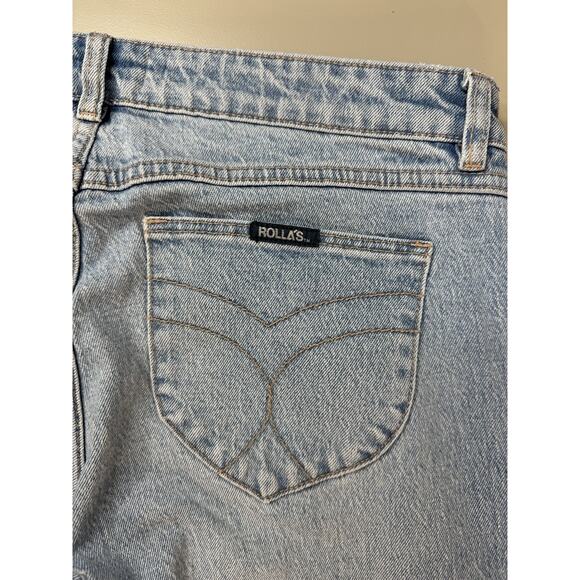 Rollas Womens Dallas Low Rise Slim Bootcut Denim Jeans 31 Light Rodeo Western - Picture 11 of 12